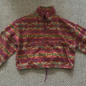 Forever 21 Women's Multicolor Zip Up Sweater